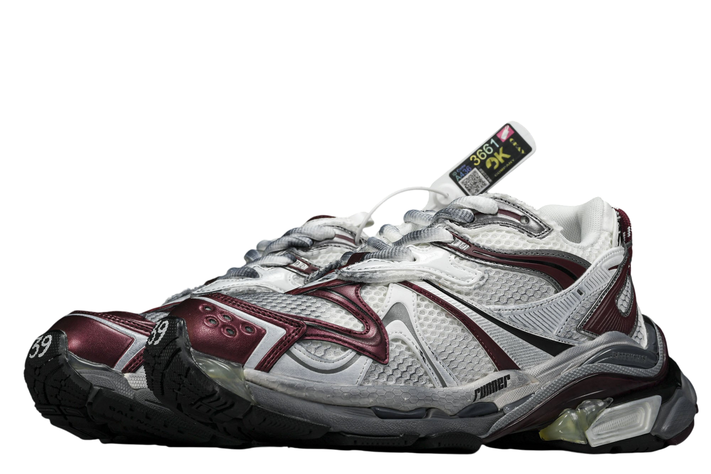 Burgundy Balenciaga B Runner Sneakers: Luxury Athletic Footwear for Style and Comfort