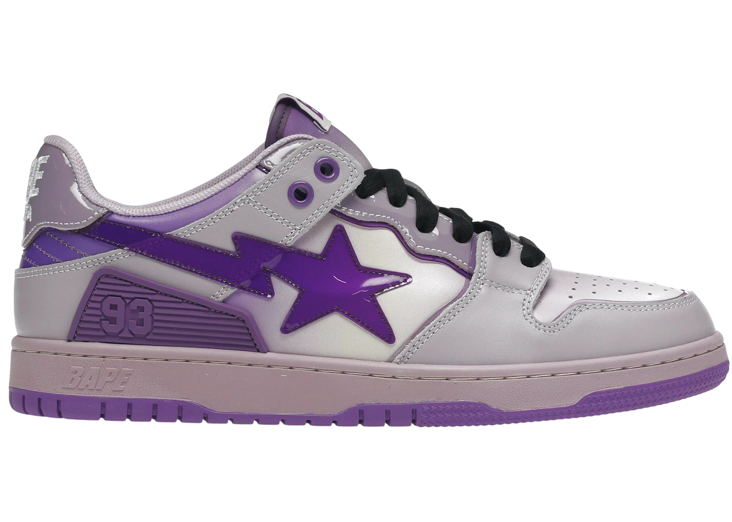 A Bathing Ape Bape SK8 Sta Purple Sneakers - Iconic Streetwear Style