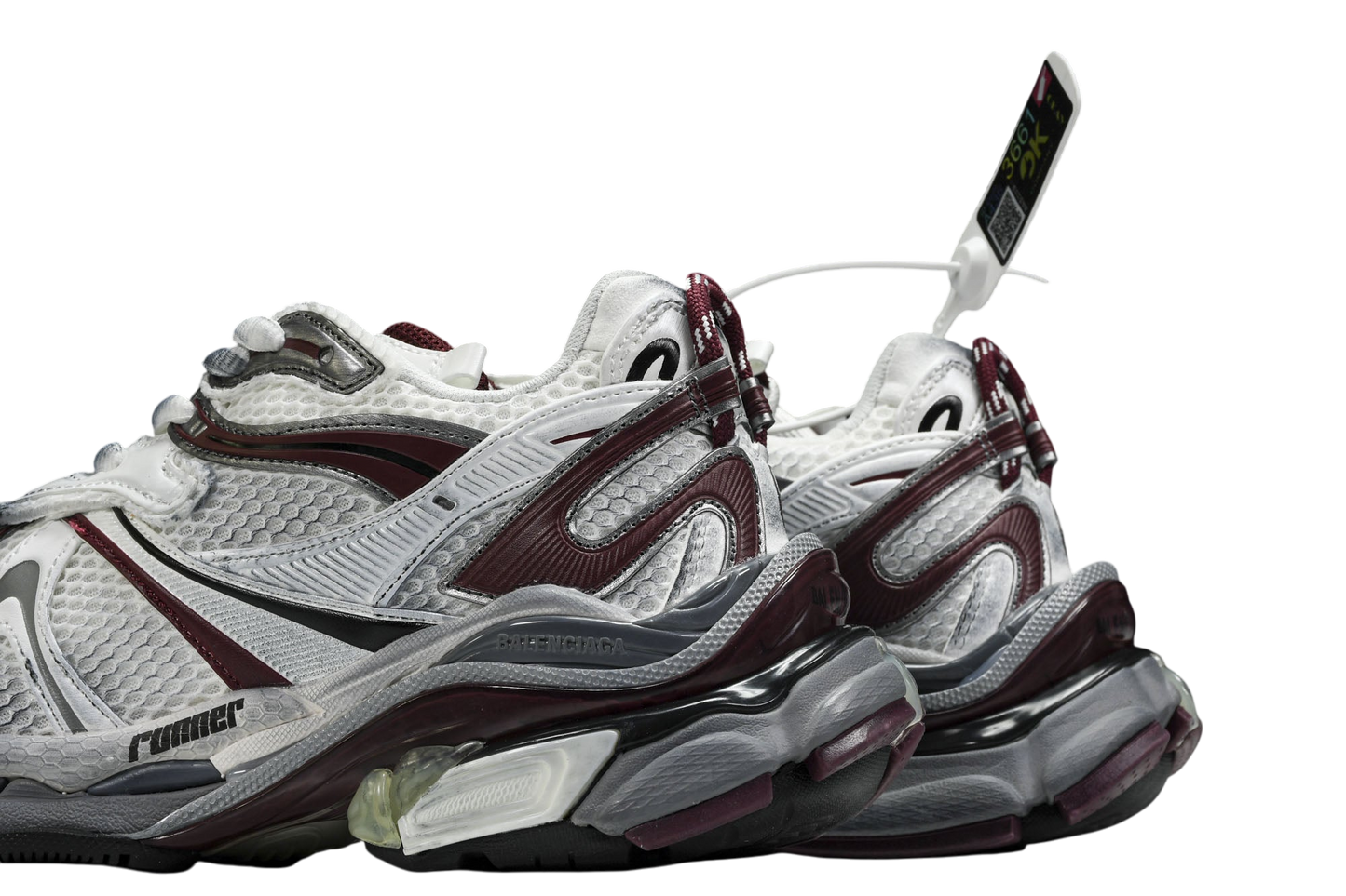 Burgundy Balenciaga B Runner Sneakers: Luxury Athletic Footwear for Style and Comfort
