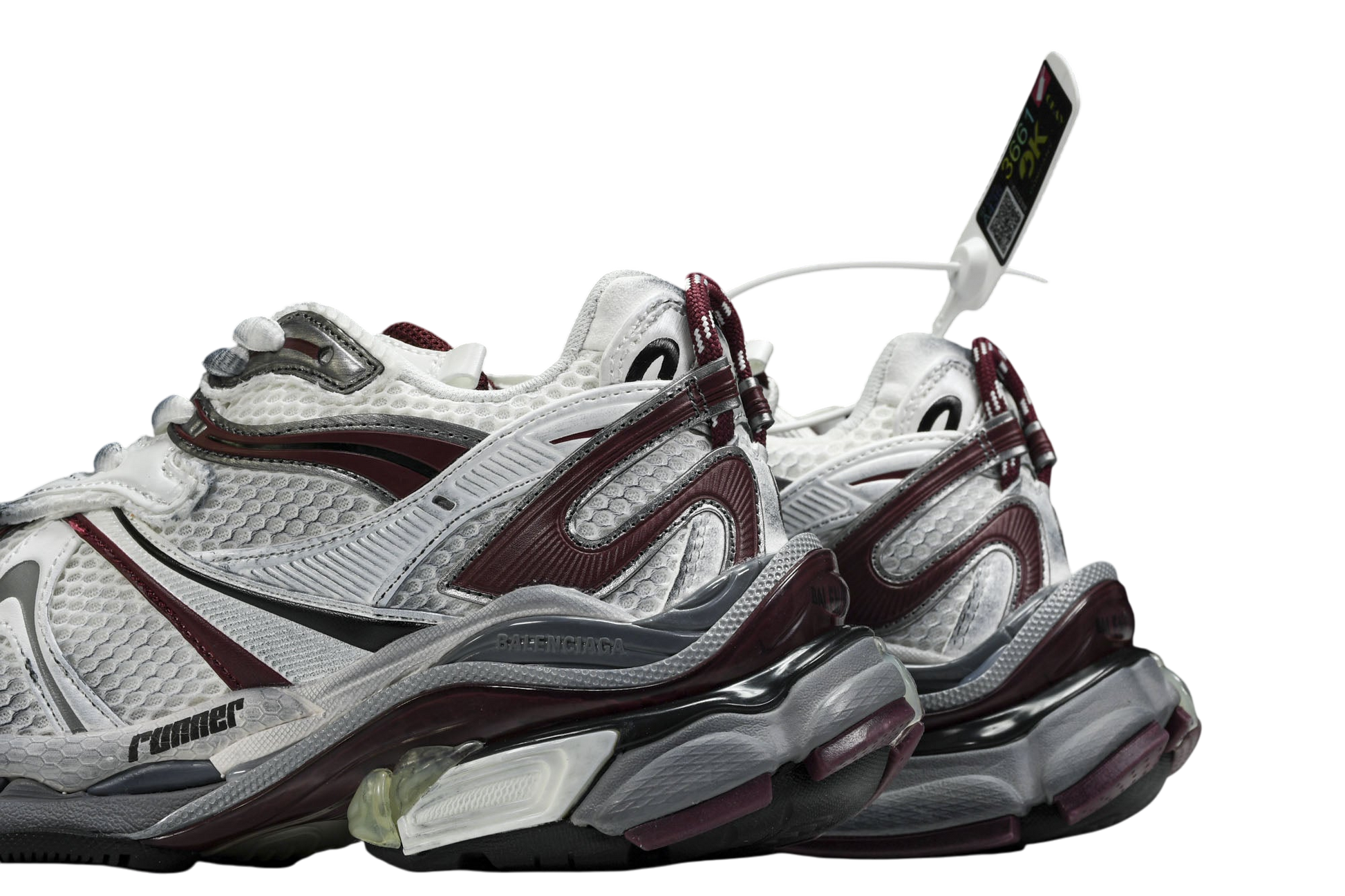Burgundy Balenciaga B Runner Sneakers: Luxury Athletic Footwear for Style and Comfort