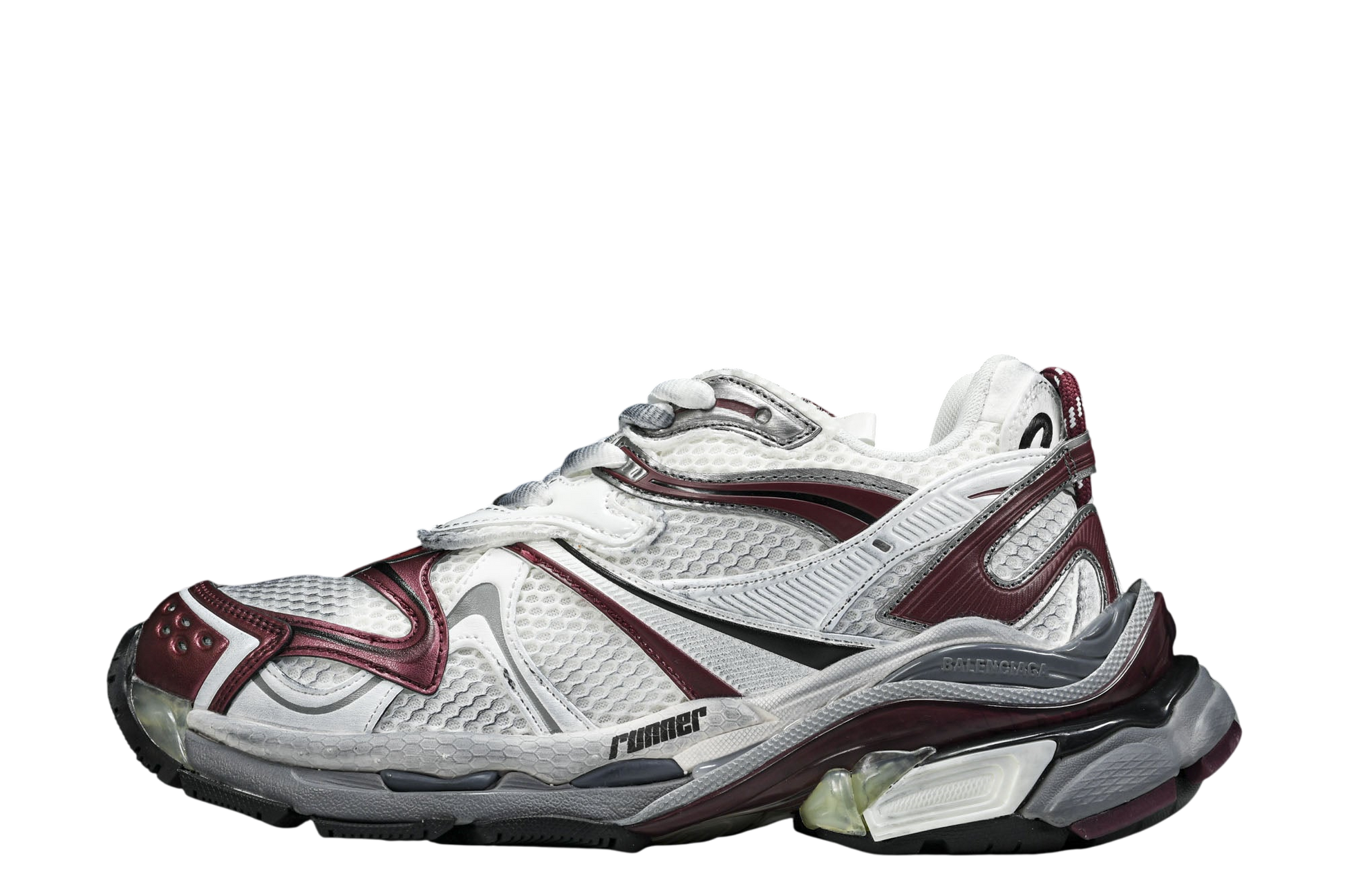 Burgundy Balenciaga B Runner Sneakers: Luxury Athletic Footwear for Style and Comfort